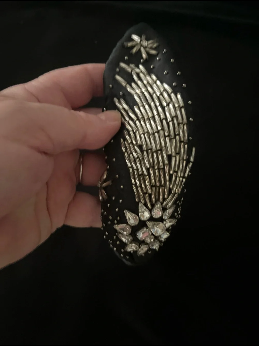 NAMJOSH? embellished black headband